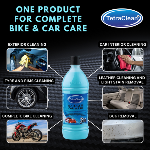 TetraClean Waterless Car Wash – Instant Shine 1-Ltr