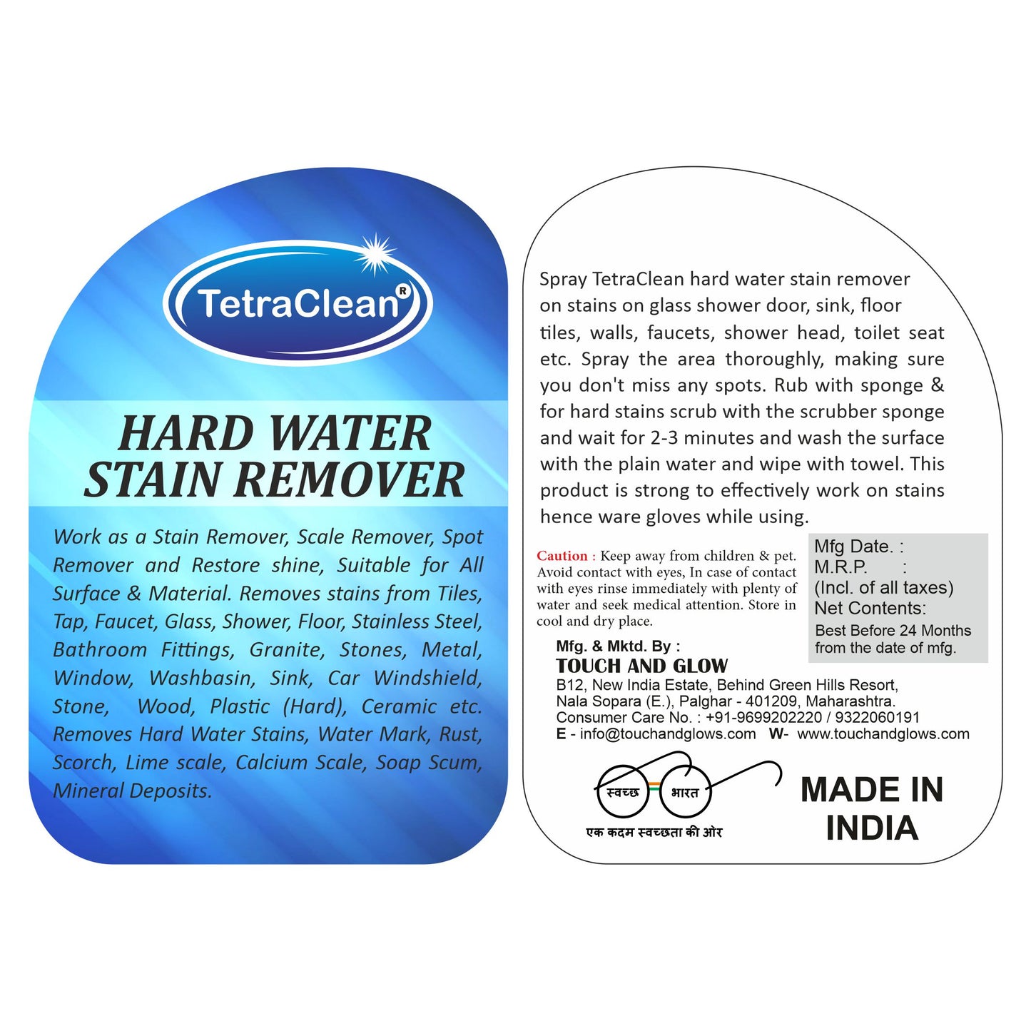 TetraClean Hard Water Stain Remover 500ml