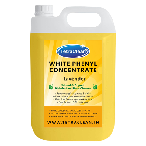 TetraClean White Phenyl Concentrate Liquid 5Lā Lavender Fragrance