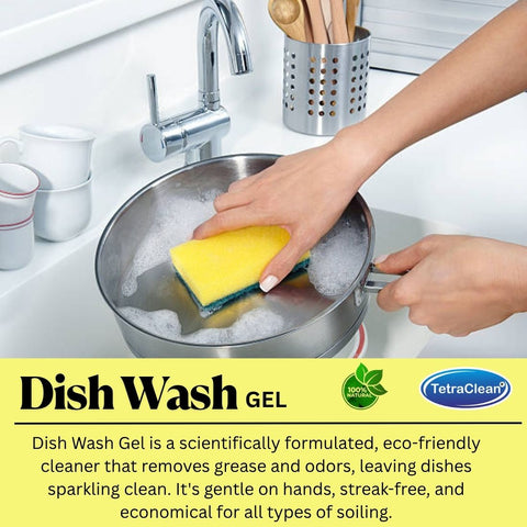 TetraClean TETRA-12 Manual Dish Wash Gel 5L