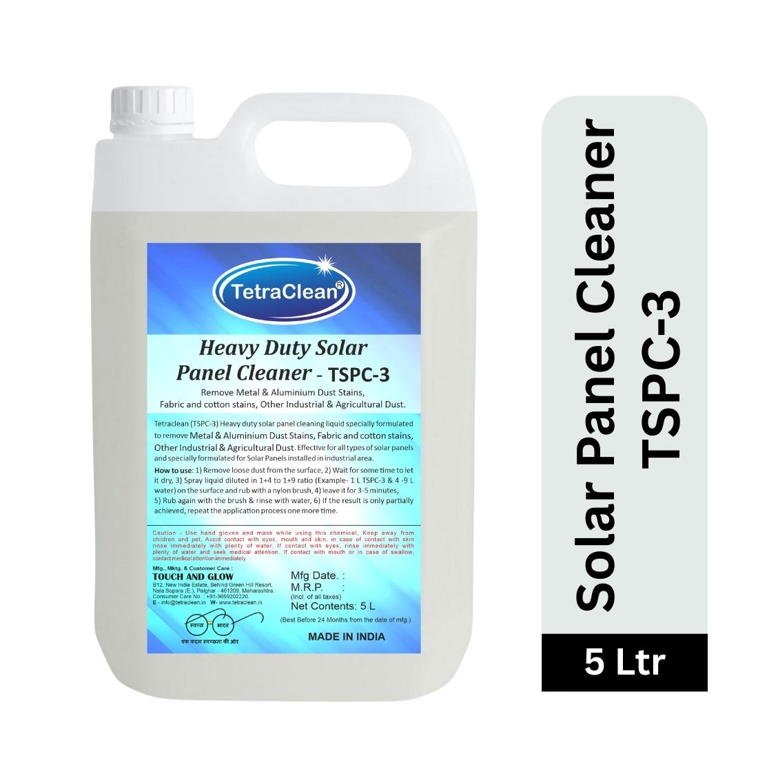 TetraClean TSPC‑3 Heavy Duty Solar Panel Cleaner 5L