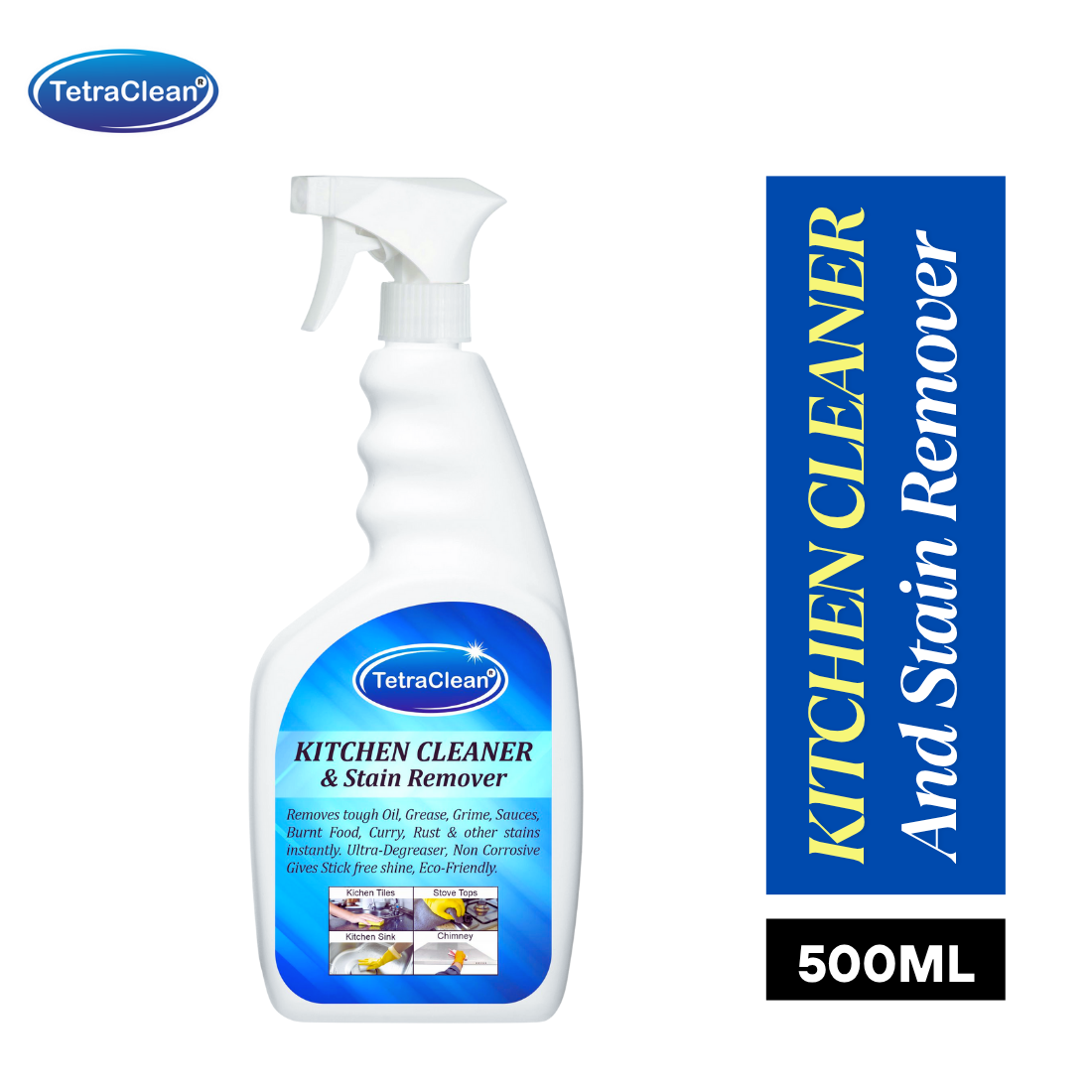TetraClean Kitchen Cleaner & Stain Remover 500ml