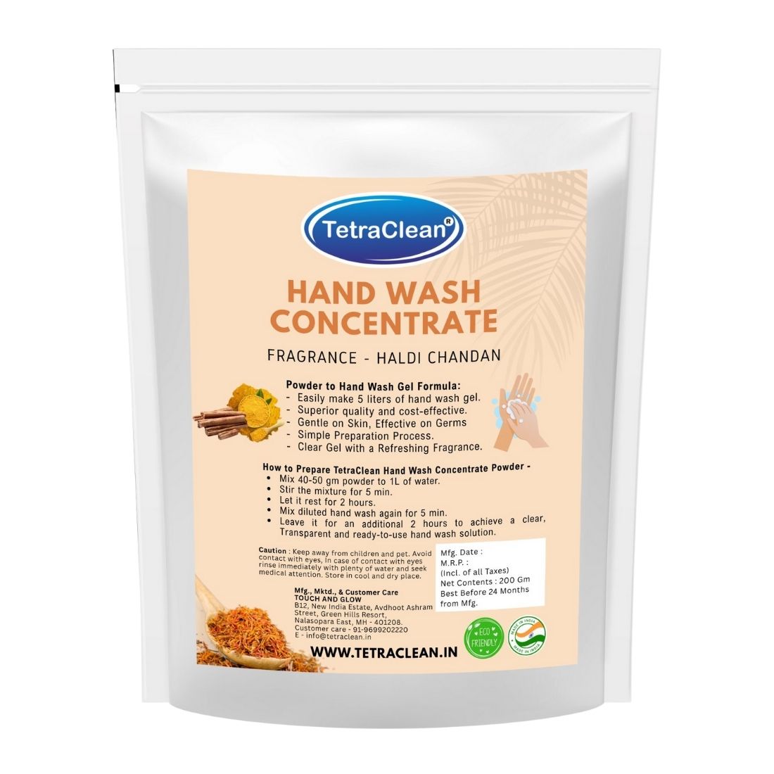 TetraClean Hand Wash Concentrate Chandan, 200g