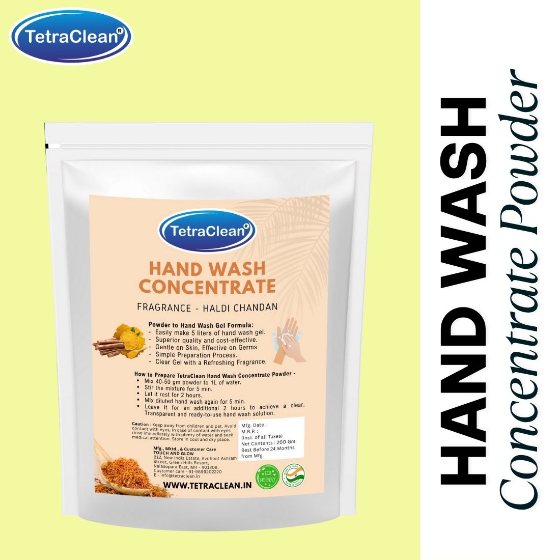 TetraClean Hand Wash Concentrate Chandan, 200g