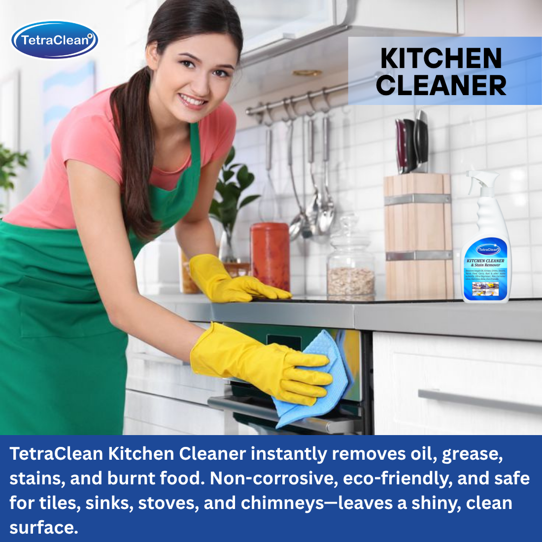 TetraClean Kitchen Cleaner & Stain Remover 500ml