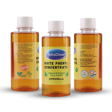 TetraClean White Phenyl Concentrate (250ml) Citronella Fragrance