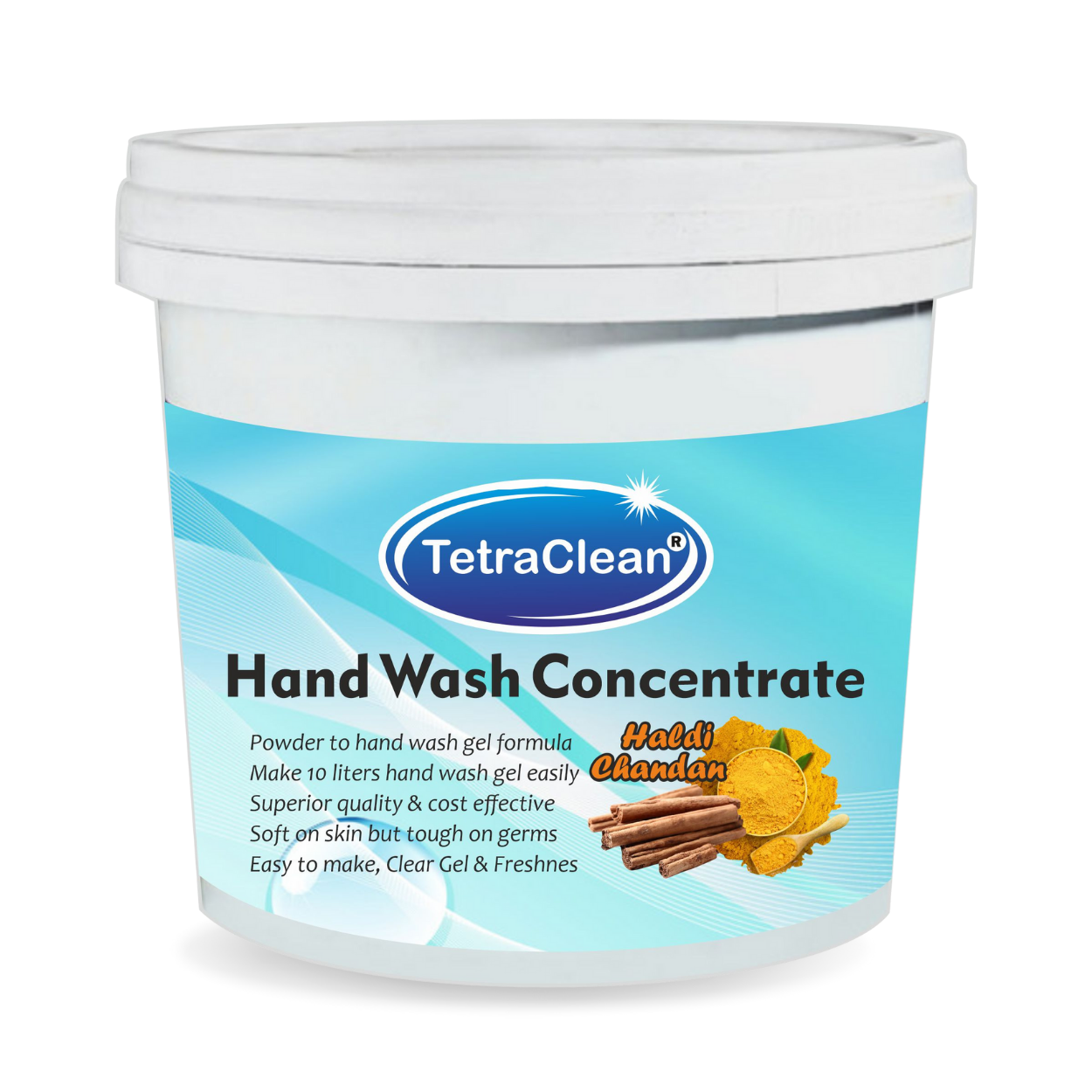TetraClean Hand Wash Concentrate Powder Haldi Chandan - 500g