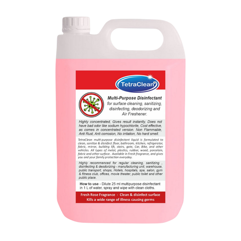 TetraClean Multi‑Purpose Disinfectant Floor Clener Rose - 5L