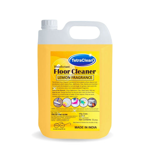 TetraClean Disinfectant Floor Cleaner Lemon, 5L