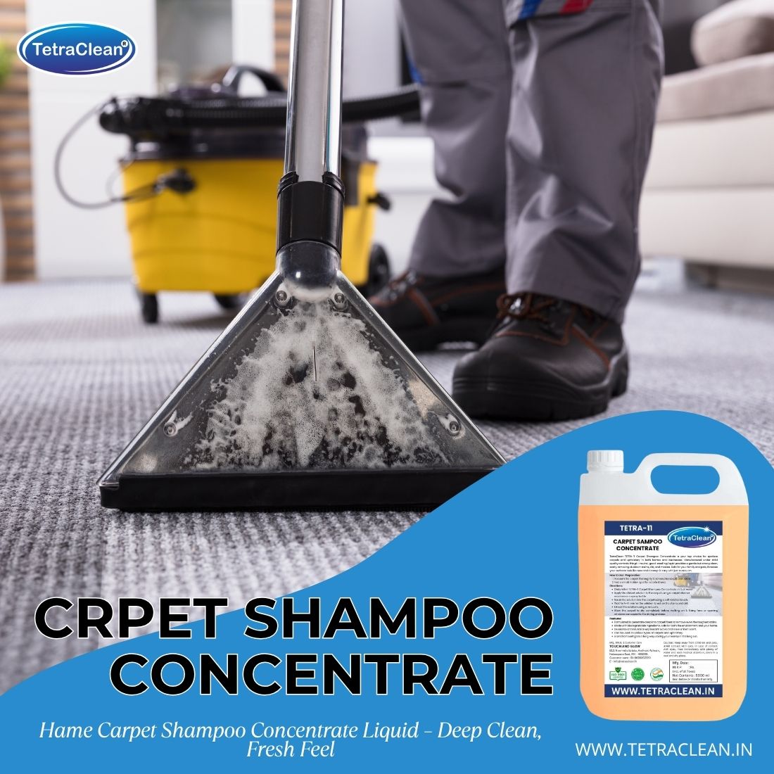 TetraClean TETRA-11 Carpet Shampoo Concentrate 5L