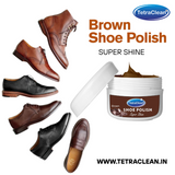 TetraClean Brown Shoe Polish – Leather Polish 100g