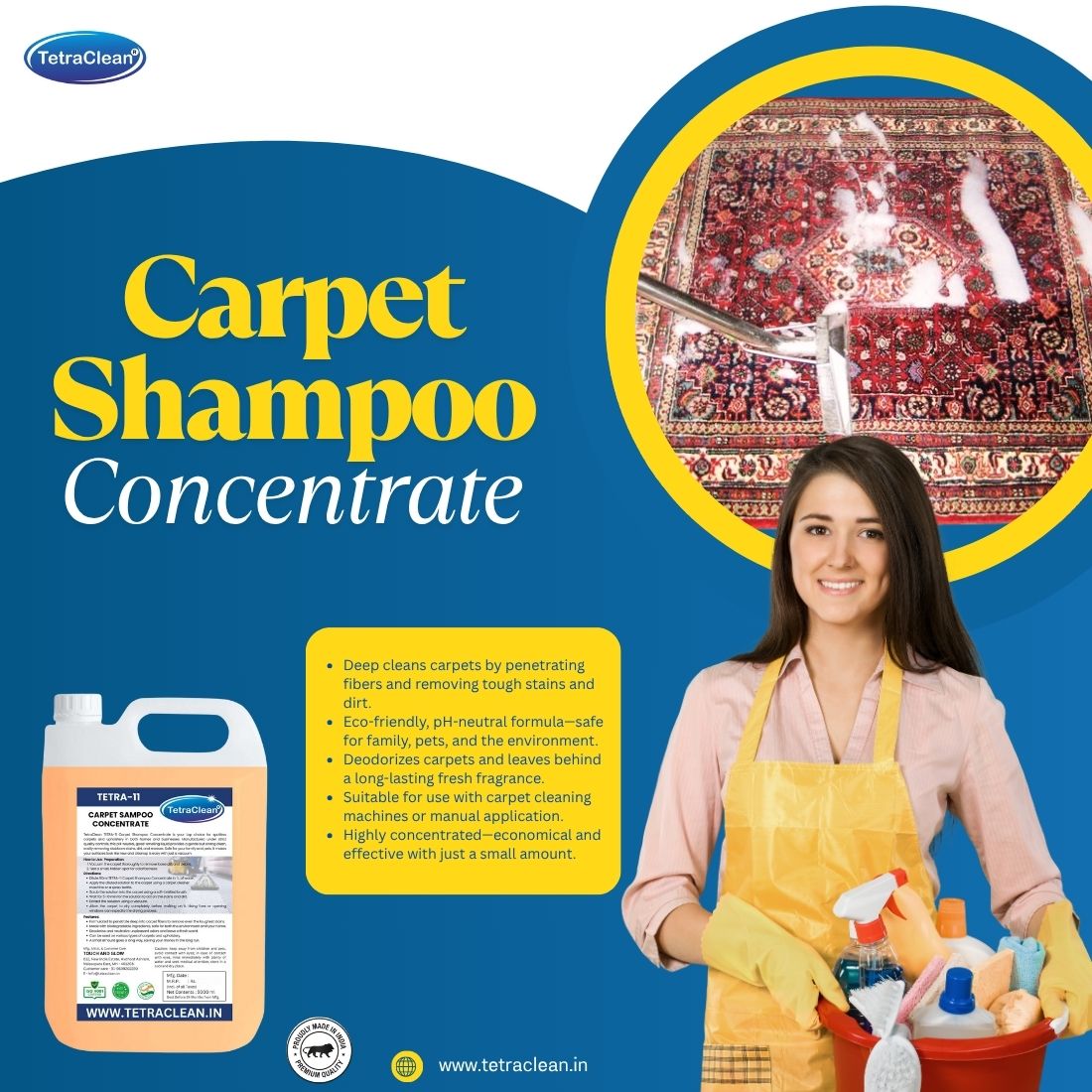 TetraClean TETRA-11 Carpet Shampoo Concentrate 5L
