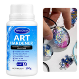 TetraClean Art Resin Kit (400g) – Crystal Clear Epoxy Resin with Hardener | 3:1 Mixing Ratio | High Gloss | Bubble Resistant | DIY, Jewelry, Coasters & Table Top Resin