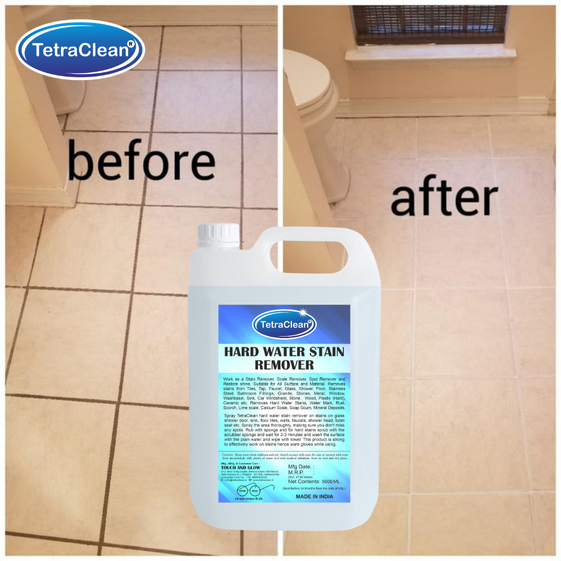 TetraClean Hard Water Stain Remover 5L