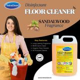 TetraClean Disinfectant Floor Cleaner Chandan, 5L