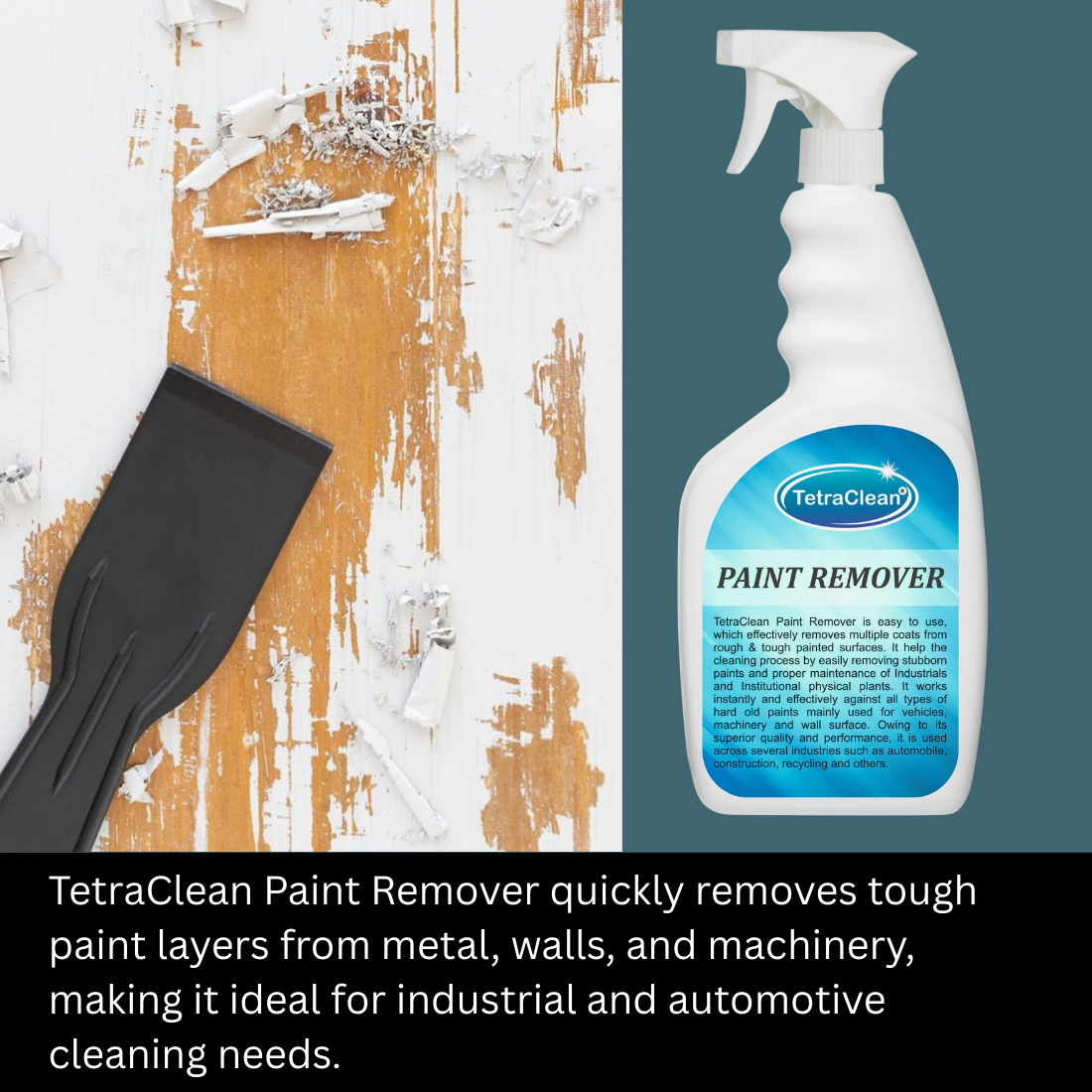 TetraClean Paint Remover – Heavy Duty Multi-Coat Paint Stripper 500g