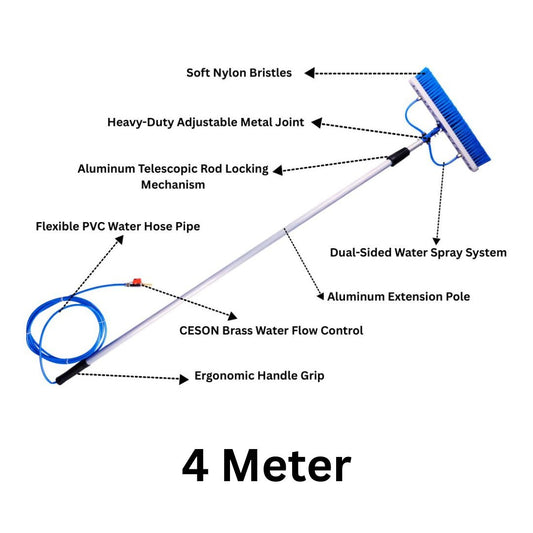 TetraClean Solar Panel Cleaning Brush 4 Meter