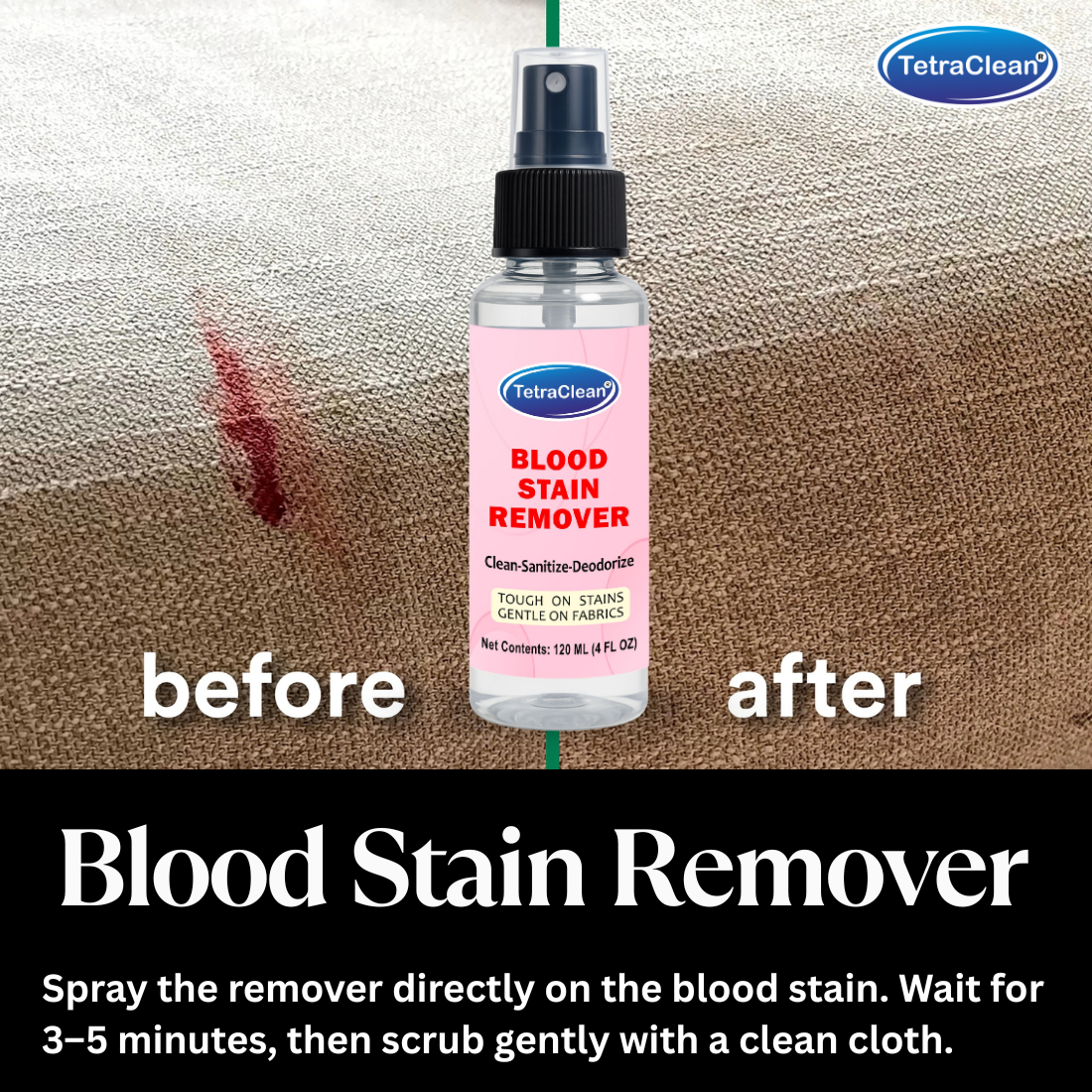 TetraClean Blood Stain Remover –  (120ml)