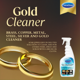 TetraClean Brass, Copper, Metal, Steel, Silver & Gold Cleaner Spray, 500ml
