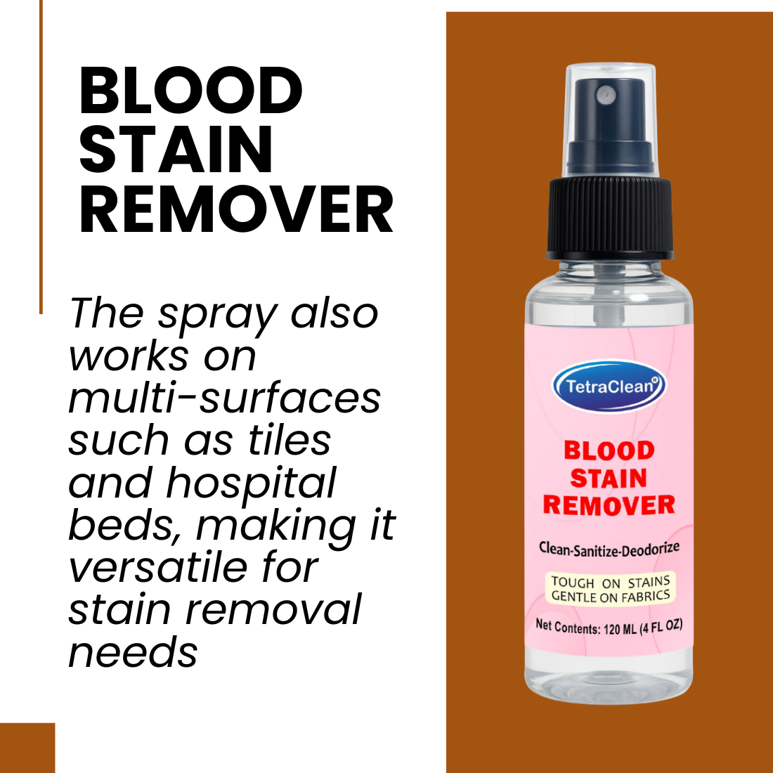 TetraClean Blood Stain Remover –  (120ml)