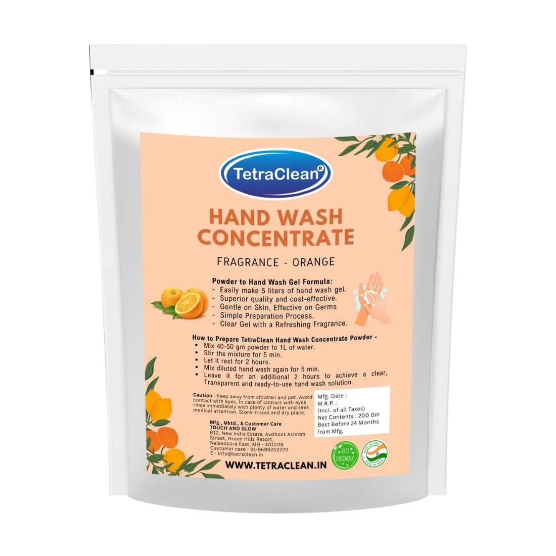 TetraClean Hand Wash Concentrate Powder Orange - 500g