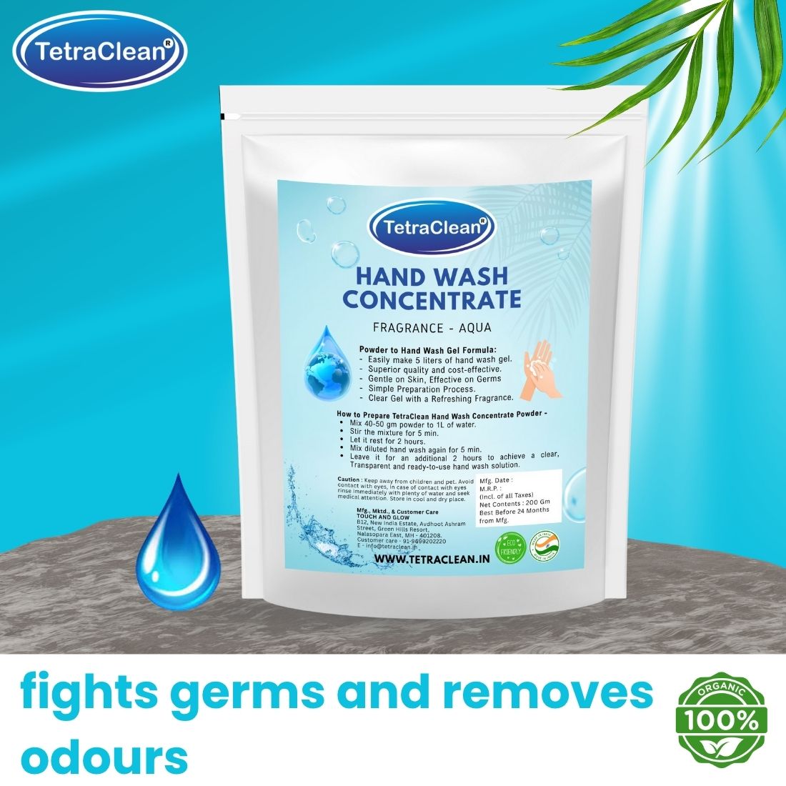 TetraClean Hand Wash Concentrate Aqua, 200g