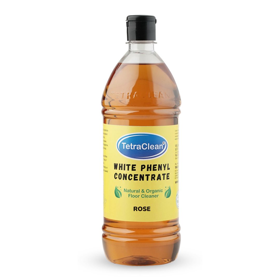TetraClean White Phenyl Concentrate with Rose Fragrance Fragrance 1L