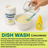 TetraClean Lemon Dish Wash Concentrate Powder 500g