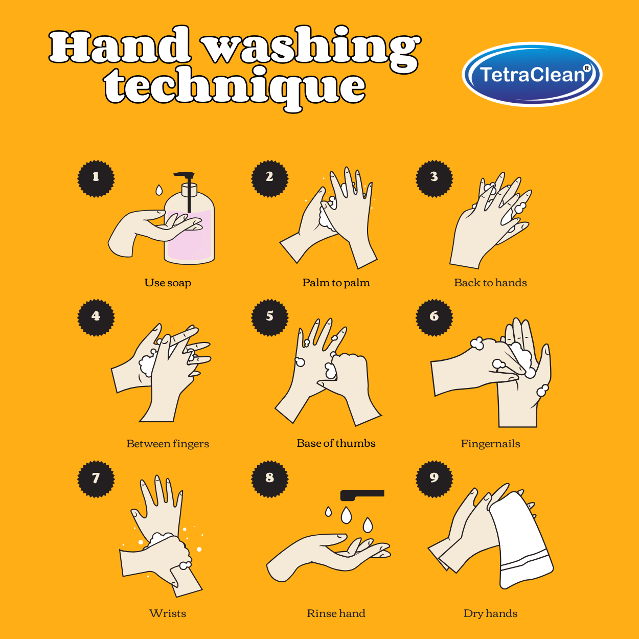 TetraClean Hand Wash Concentrate Powder Orange - 500g