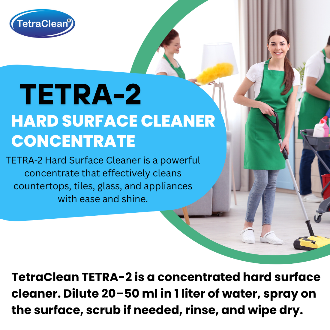 TetraClean TETRA-2 Hard Surface Cleaner Concentrate 5L
