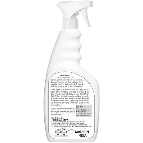 TetraClean High-Gloss Car Polish Wax –  500ml
