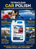 TetraClean Car Polish 5 Litre | Wax-Based Car Polish for Deep Shine, Paint Protection & Dirt Removal
