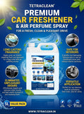 TetraClean Car Freshener 5 Litre | Air Perfume Spray for Cars | Long-Lasting Fragrance & Odour Control