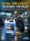 TetraClean Tyre Polish 5 Litre | Deep Shine & Protection | Long-Lasting Tyre Dressing for Cars & SUVs