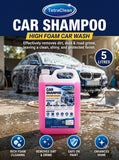 TetraClean Car Shampoo 5 Litre | High Foam Car Wash Liquid for Deep Cleaning, Dirt & Grime Removal