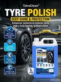 TetraClean Tyre Polish 5 Litre | Deep Shine & Protection | Long-Lasting Tyre Dressing for Cars & SUVs