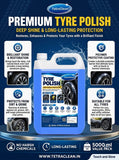 TetraClean Tyre Polish 5 Litre | Deep Shine & Protection | Long-Lasting Tyre Dressing for Cars & SUVs