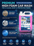 TetraClean Car Shampoo 5 Litre | High Foam Car Wash Liquid for Deep Cleaning, Dirt & Grime Removal