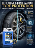 TetraClean Tyre Polish 5 Litre | Deep Shine & Protection | Long-Lasting Tyre Dressing for Cars & SUVs