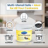 TetraClean Dish Wash Concentrate Powder 500g, Makes 10 Litres Dishwashing Gel