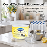 TetraClean Dish Wash Concentrate Powder 500g, Makes 10 Litres Dishwashing Gel