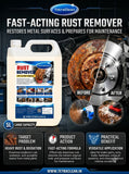 TetraClean Rust Remover 5 Litre | Fast-Acting Rust & Oxidation Remover for Metal Surfaces, Bolts & Automotive Parts