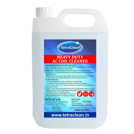 TetraClean Heavy Duty AC Coil Cleaner I AC Rust Remover, 5L