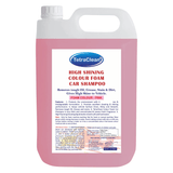 TetraClean High Foaming Pink Car Shampoo 5L | High Shine Colour Foam Car Wash Liquid | Removes Dirt, Grease, Oil & Road Grime | pH Balanced Car Cleaning Shampoo for Foam Cannon & Pressure Washer