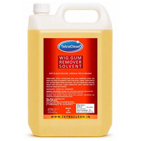 TetraClean Wig Gum Remover Solvent | Gentle & Fast-Acting - 5L